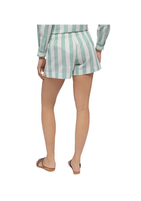 Short Mc2 Saint Barth Meave donna MEAVE01019H Verde lino all over salvia pences MC2 SAINT BARTH | Shorts | MEAVE01019H5310